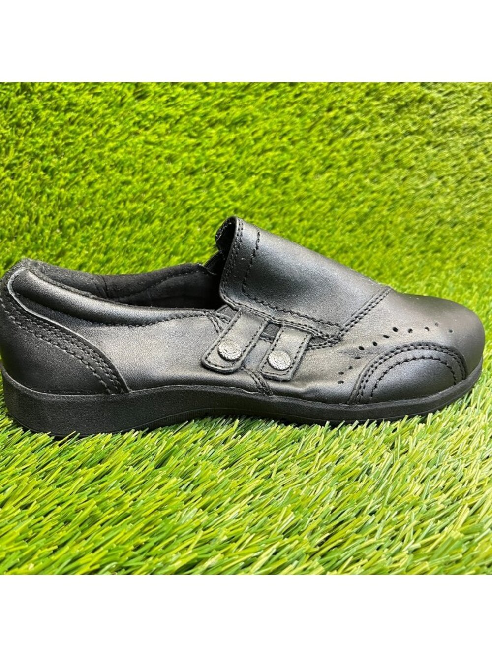 Rockport Daisey Womens Size 8.5D Black Leather Safety Toe Work Slip On Shoes